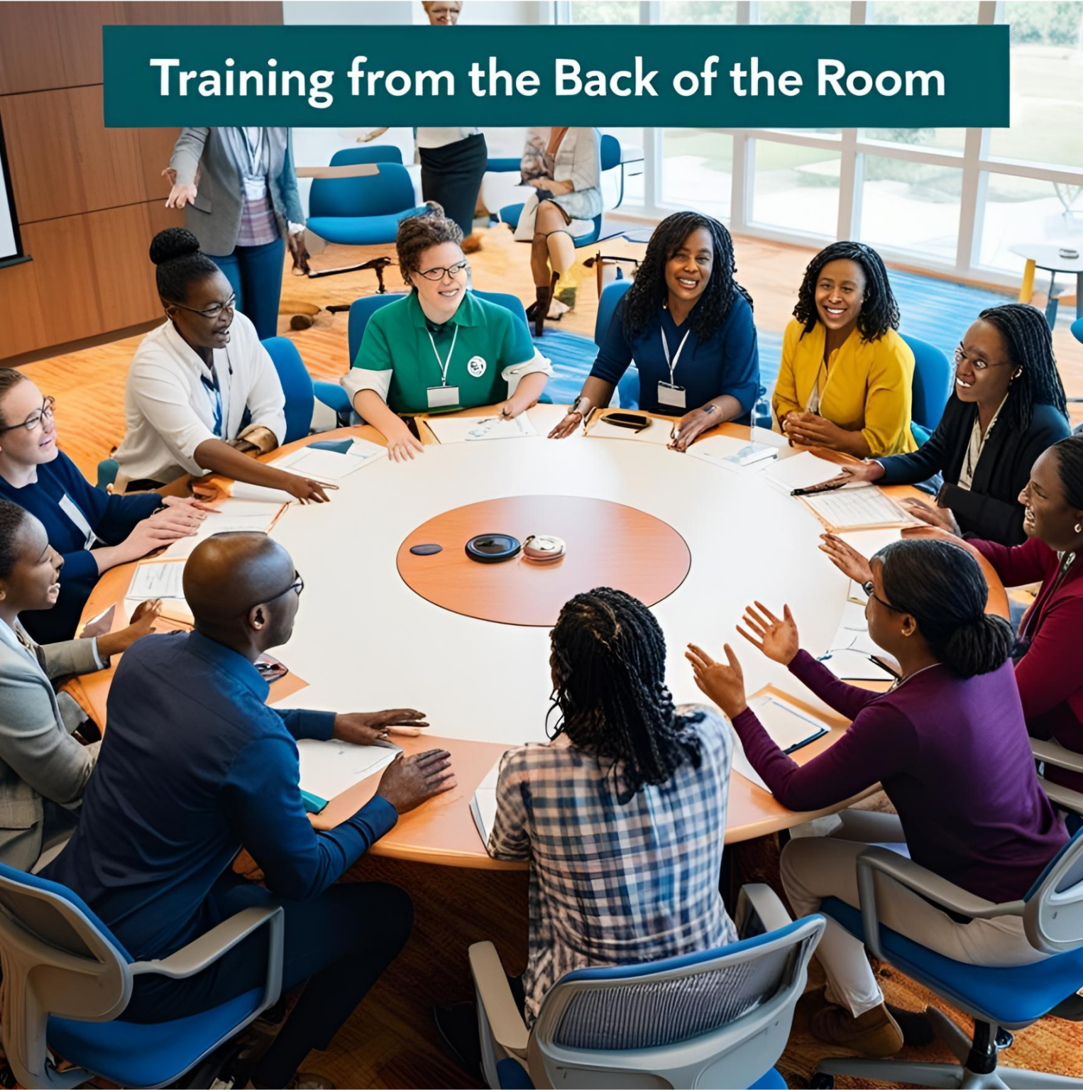 traning from the back of the room